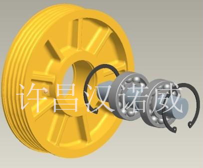 MC尼龍輪配套立體示意圖